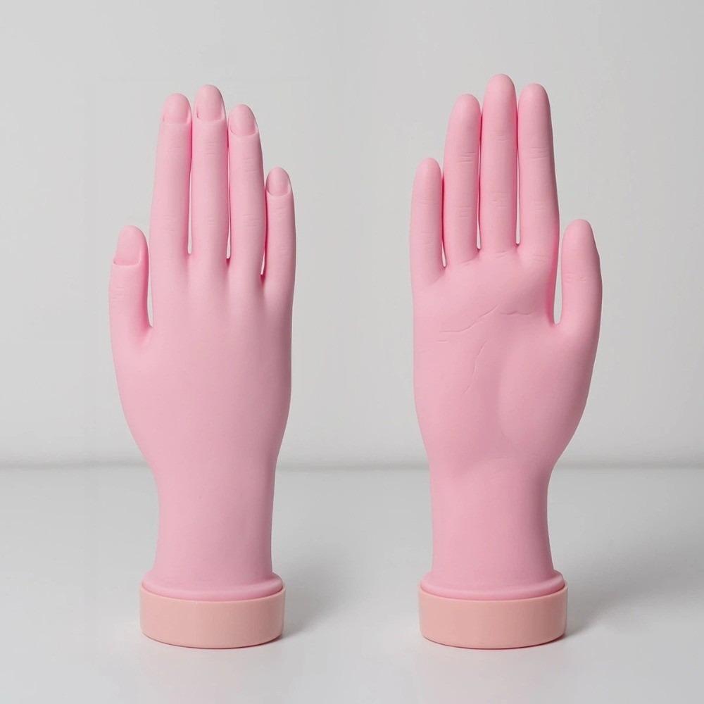 Soft Fake Hand Multi-joint Bendable Hand Model Durable Nail Practice Hand  Manicure Training