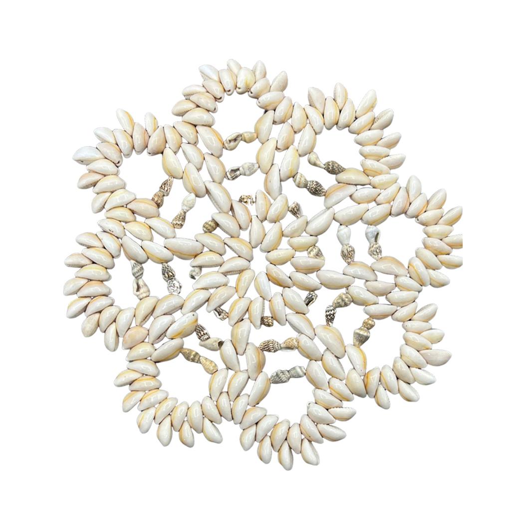Boho Handmade Coaster Real Cowrie Shells Décor Coastal Coasters Bar Of Unique Coaster Set Decoration Shells Coasters