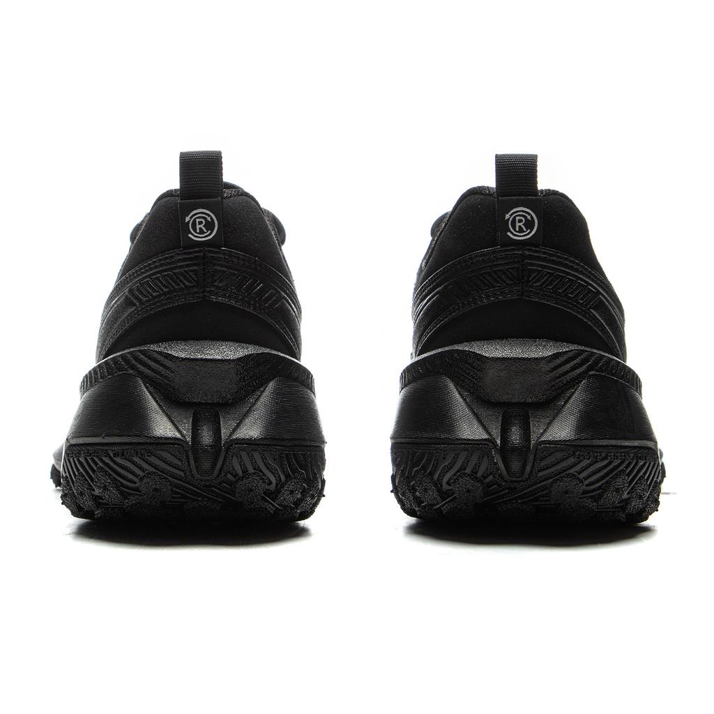 Li Ning Ranger CRC Amortecimento Antiderrapante Cano Baixo Tênis de Corrida Unissex Preto AZGU083-6