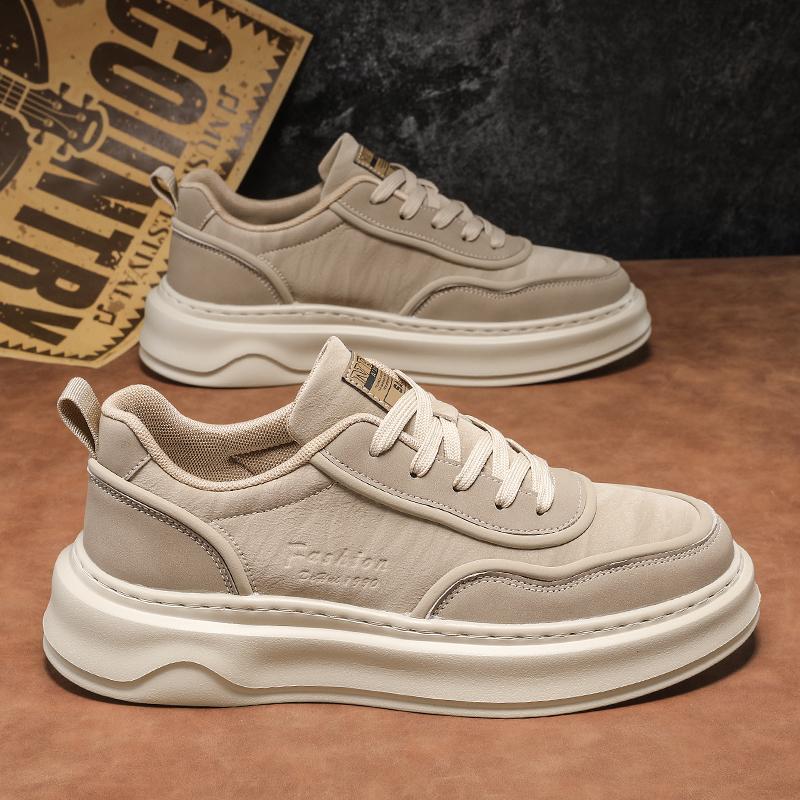 

Casual Business Shoes for Men Fashion Dress Tenis De Hombre Moccasins Mokasin Tenis Designer sneakers 39 бежевий