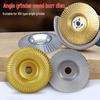 Woodworking Angle Grinder Burr Disc & Polishing Wheel Set