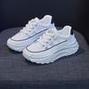 Korean Version of Summer New Dad Women's Shoes Trendy Student Breathable Sports Shoes Thick Sole Height-enhancing Leisure