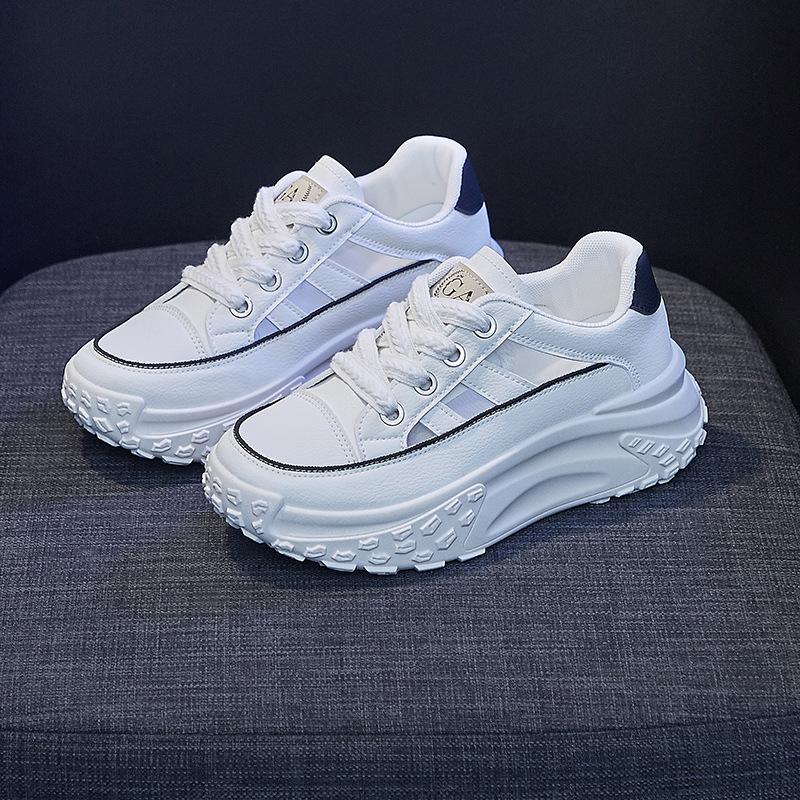 Korean Version of Summer New Dad Women's Shoes Trendy Student Breathable Sports Shoes Thick Sole Height-enhancing Leisure