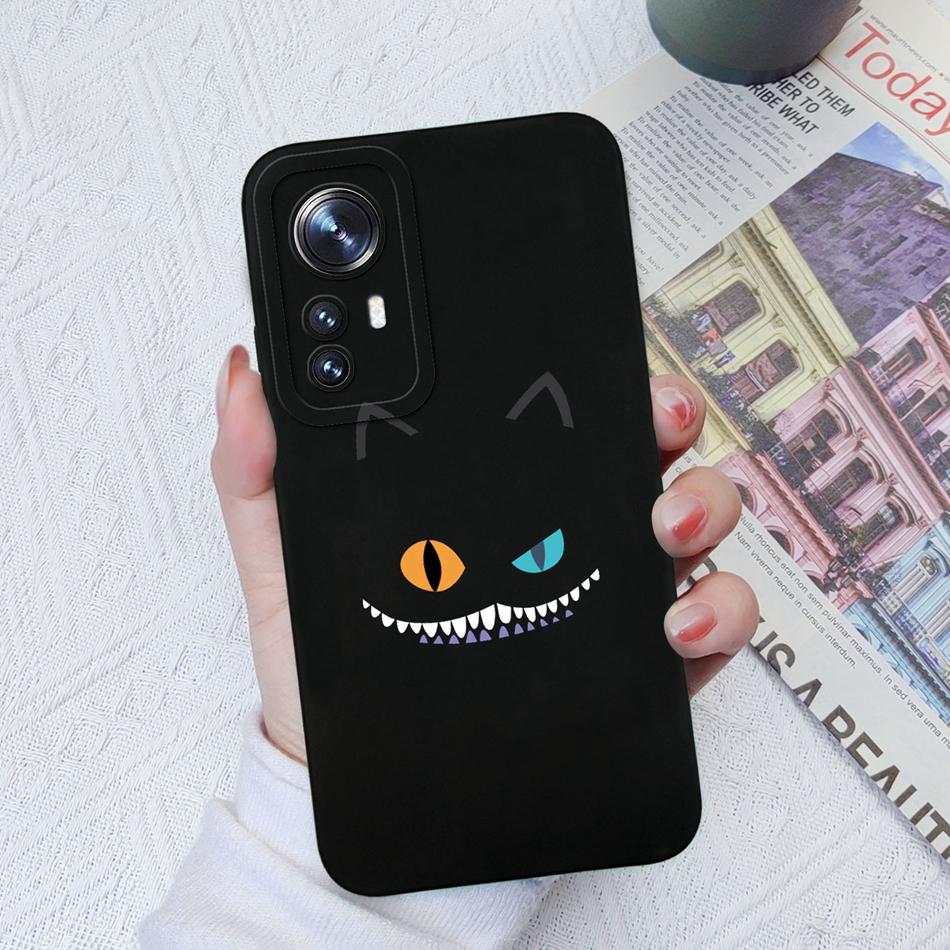 For Xiaomi 12 Pro Lite Ultra Phone Cases Butterfly Cat Heart Liquid Silicone Camera Protection Shell Cover For Xiaomi12 Bumper