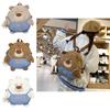 Cute Girls Bear Pattern Nylon Backpack For School With Fun Playful Design