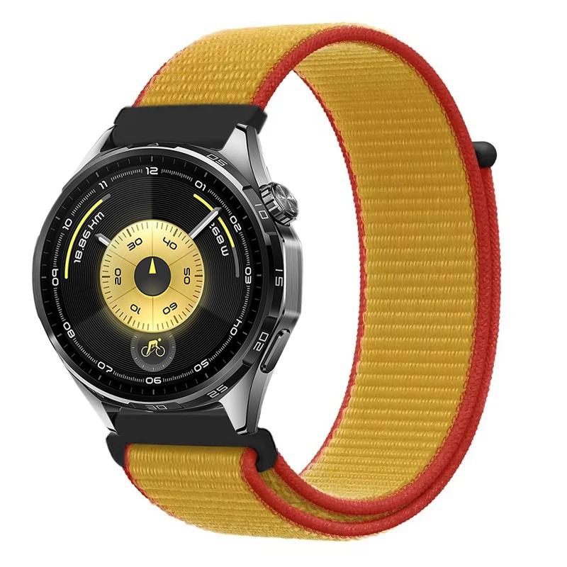 22mm 20mm Nylonarmband für Huawei Watch 5 4 GT6 GT6 Pro GT5-4-3 46mm Armband im Flaggen-Stil Amazfit Bip 6 Active 2 Balance 2 Correa