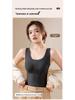Keep Warm 033: Women's Mulberry Silk Self-Heating Cashmere Vest – Slimming Base Layer for Autumn/Winter