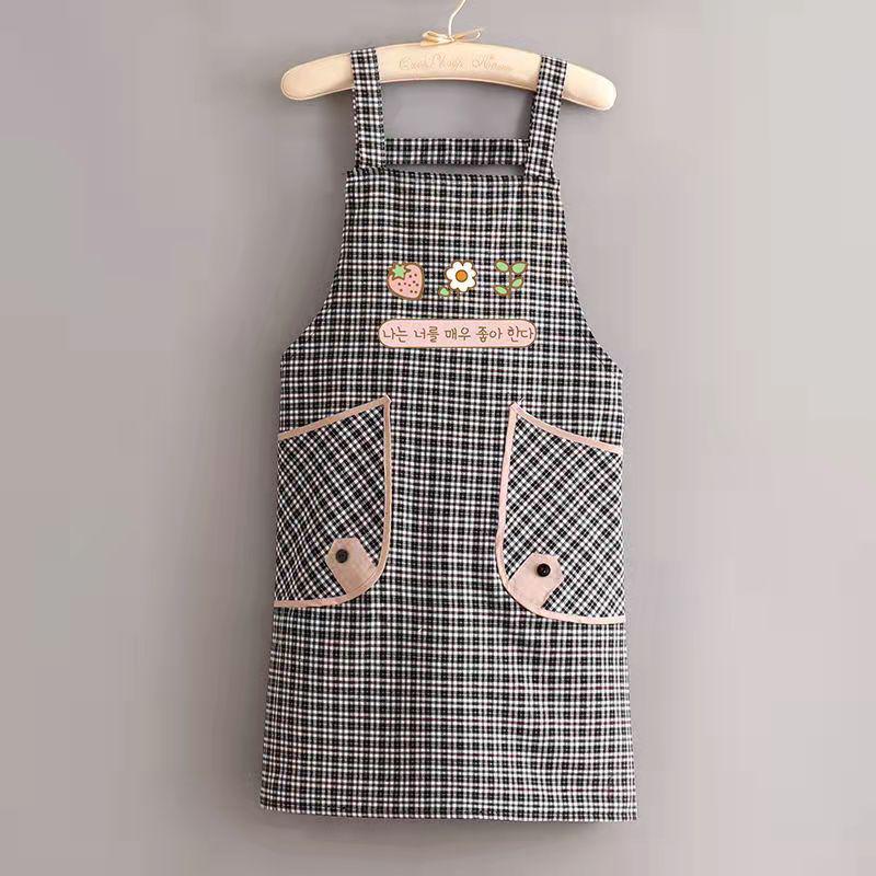 Breathable Cotton Strap Apron: Stain-Resistant, Wear-Resistant Kitchen Workwear