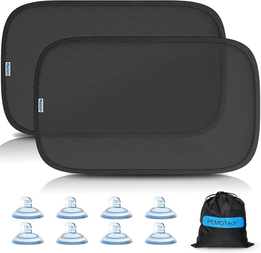 PEMOTech Car Sunshade, Car Side Sun Shades, Car Sunshade, Certified 99% UV Protection, Foldable,