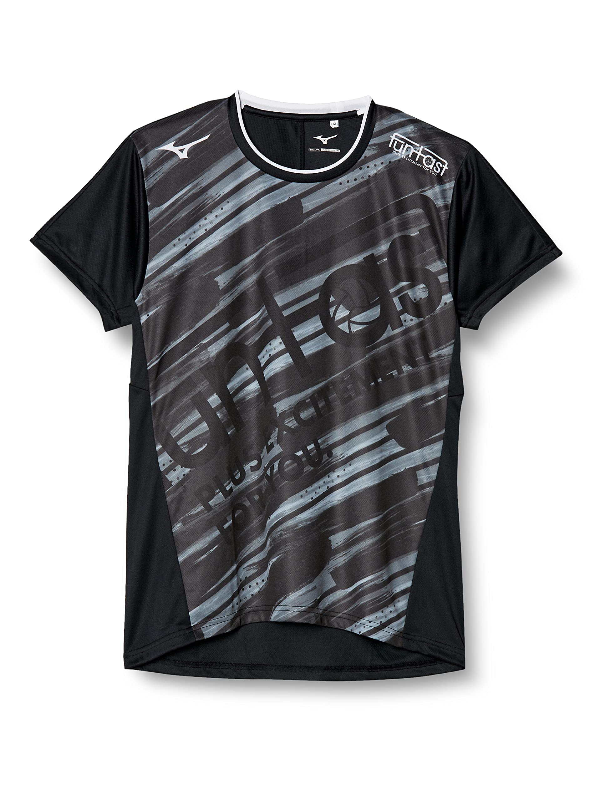 

Mizuno FUNTAST Volleyball Practice Short Move Tech Black x Size M Shirt, Sleeve, Moisture-Wicking, Quick-Drying, V2MA1522, Black,
