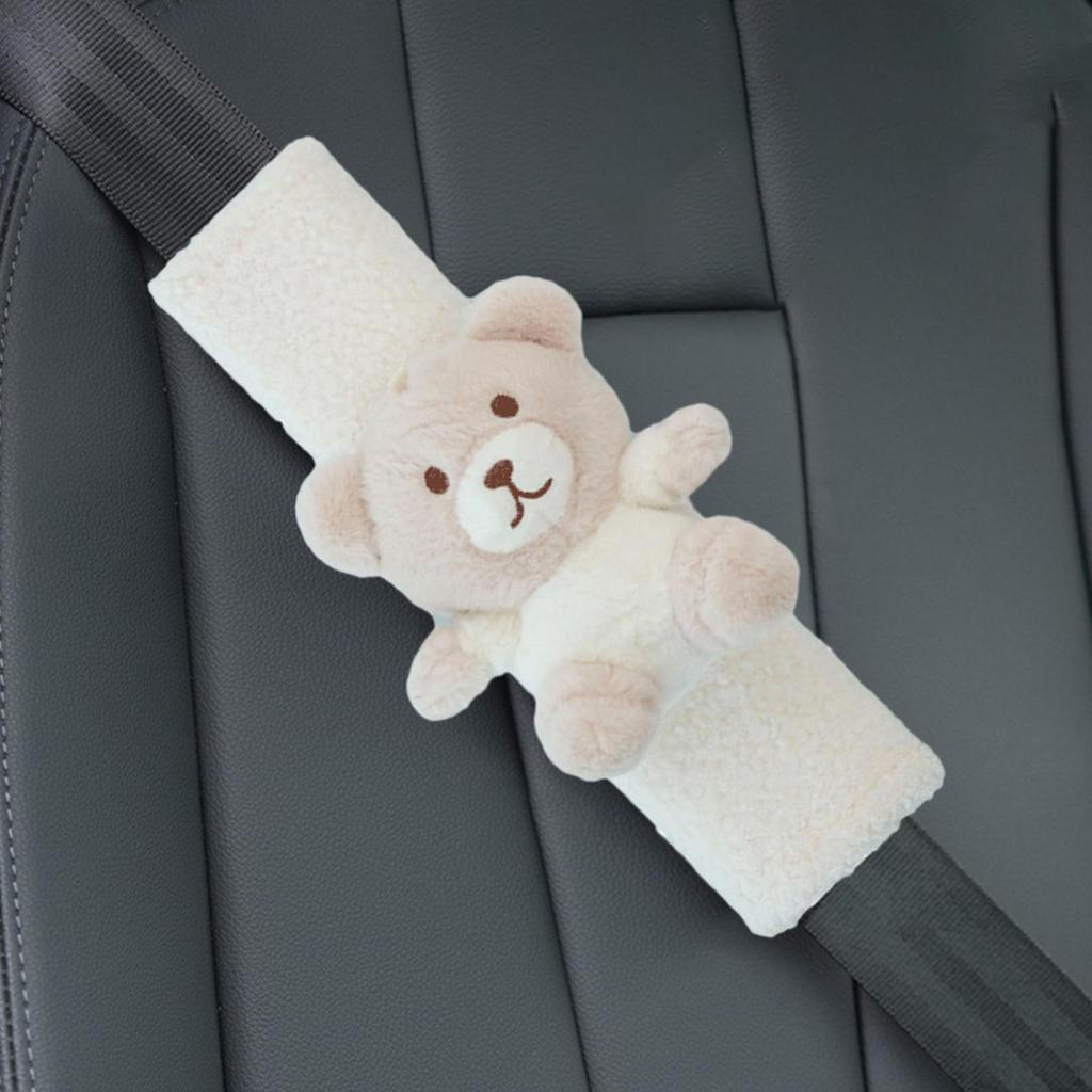 Car Seat Belt Strap Cover Auto for All Cars Women Girls Bear