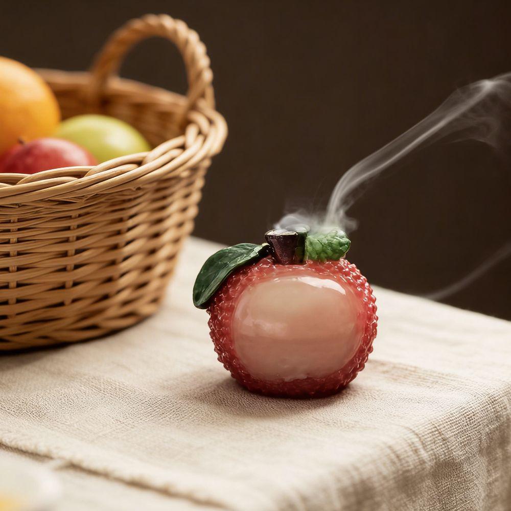 Resin Fruit Aromatherapy Stove Home Ornaments Mini Incense Burner Litchi Incense Burner  Indoor