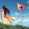 Kite, Butterfly Kite, Single Kite, Kite for Children, Adults and Beginners, Paper Kite, Kite Flying, Flies in Light Breeze