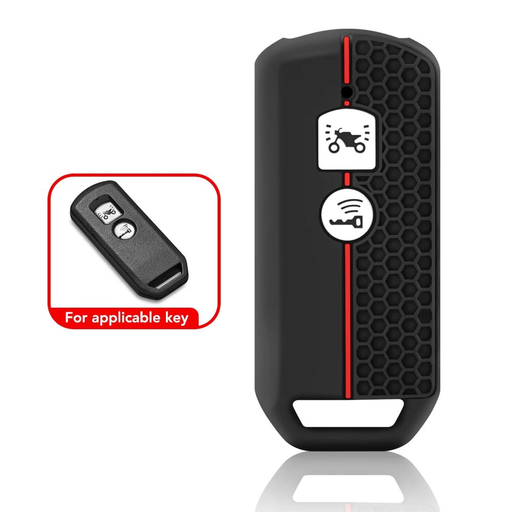 

2/3-кнопочный силиконовый чехол для ключа для Honda X ADV SH 125 150 300 Forza 125 300 PCX150 2018 Мотоциклетный скутер Смарт-ключ Корпус Брелок