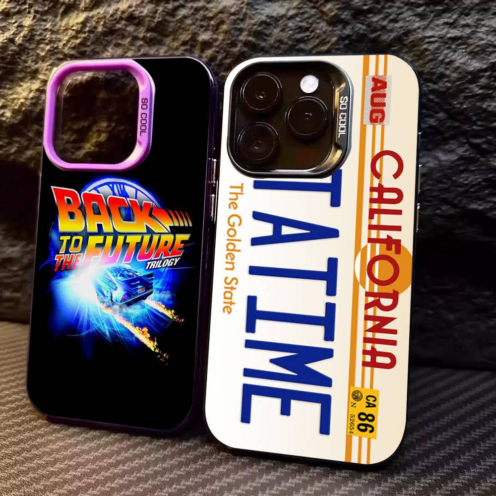Back To The Future Phone Cases For IPhone 17 16 15 14 13 12 11 Plus Pro Max Pro Color Matte Cover