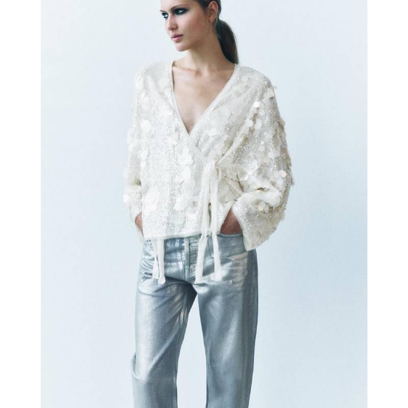 Long Sleeve Solid Color Shirt With Transparent Mesh For Casual Office Wear