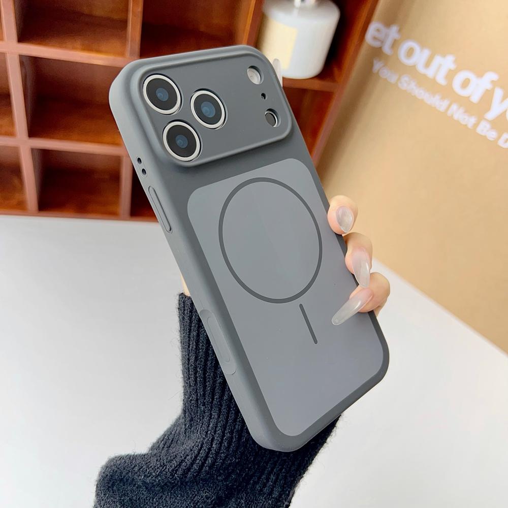 Original Liquid Silicone Magnetic Case for iPhone 17 Pro Max Magsafe Wireless Charging Soft Shockproof Cover for iPhone17 17Pro