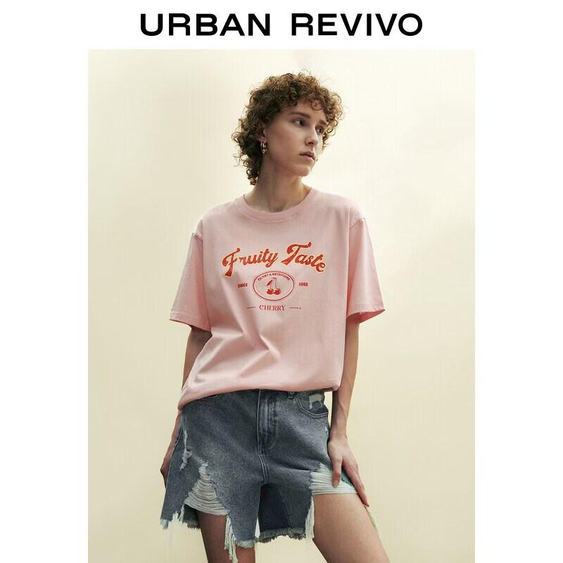 UR2026 Women s Vintage Print Cotton T-shirt XL