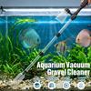 Aspiratore per Acquario Pulitore Ghiaia 3 in 1 Aspiratore per Vasca Pesci con Cambio Acqua Lavaggio Sabbia Aspirazione Rifiuti Elettrico Pulitore Acquario