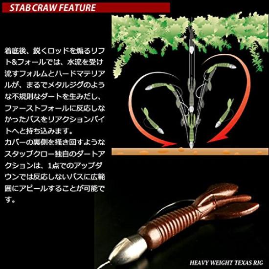 Deps Worm Stub Claw inch Black 3.5 #06