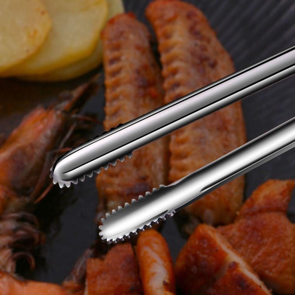 1pcs Lengthened Bread Tongs Non-Slip Food Tongs New Barbecue Tongs  Camping Supplies
