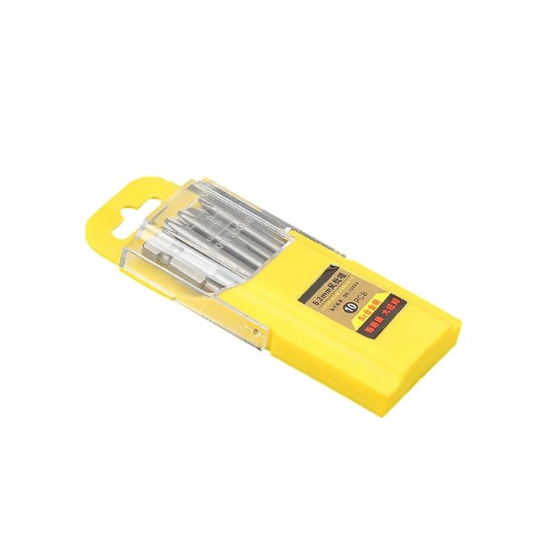 1/4" Hex Bits Set Tamper Proof Security Drill Magnetic Bits Set Torx Electric Screwdriver Tips HRC60 High Hardness