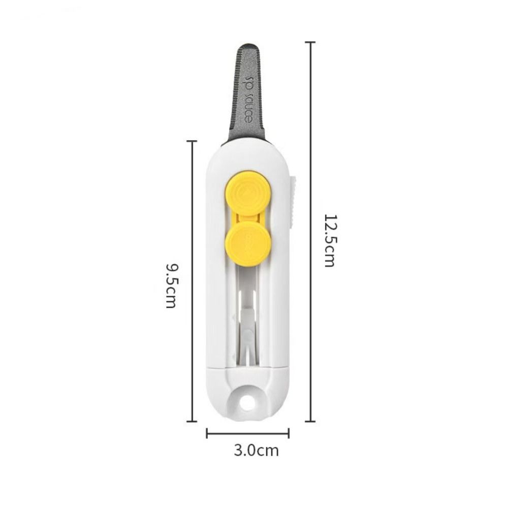 Portable Magnetic Mini Box Cutter Retractable Blade ABS Letter Opener Durable White Paper Cutter