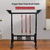 Twelve-Dragon Head Calligraphy Brush Holder – Four Treasures Study Stand