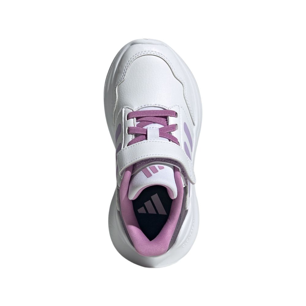 New Adidas Tensaur Run 3.0 Low Top Kids Lifestyle Shoes White/Powder Plum Purple/Soft Purple Kids' JR6082
