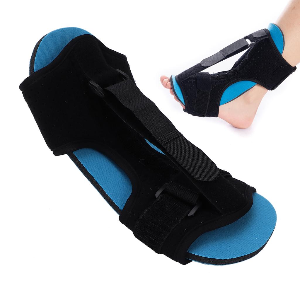 Foot Drop Orthotic Brace Adjustable Ankle Fixed Plantar Fasciitis Splint Support Brace Blue