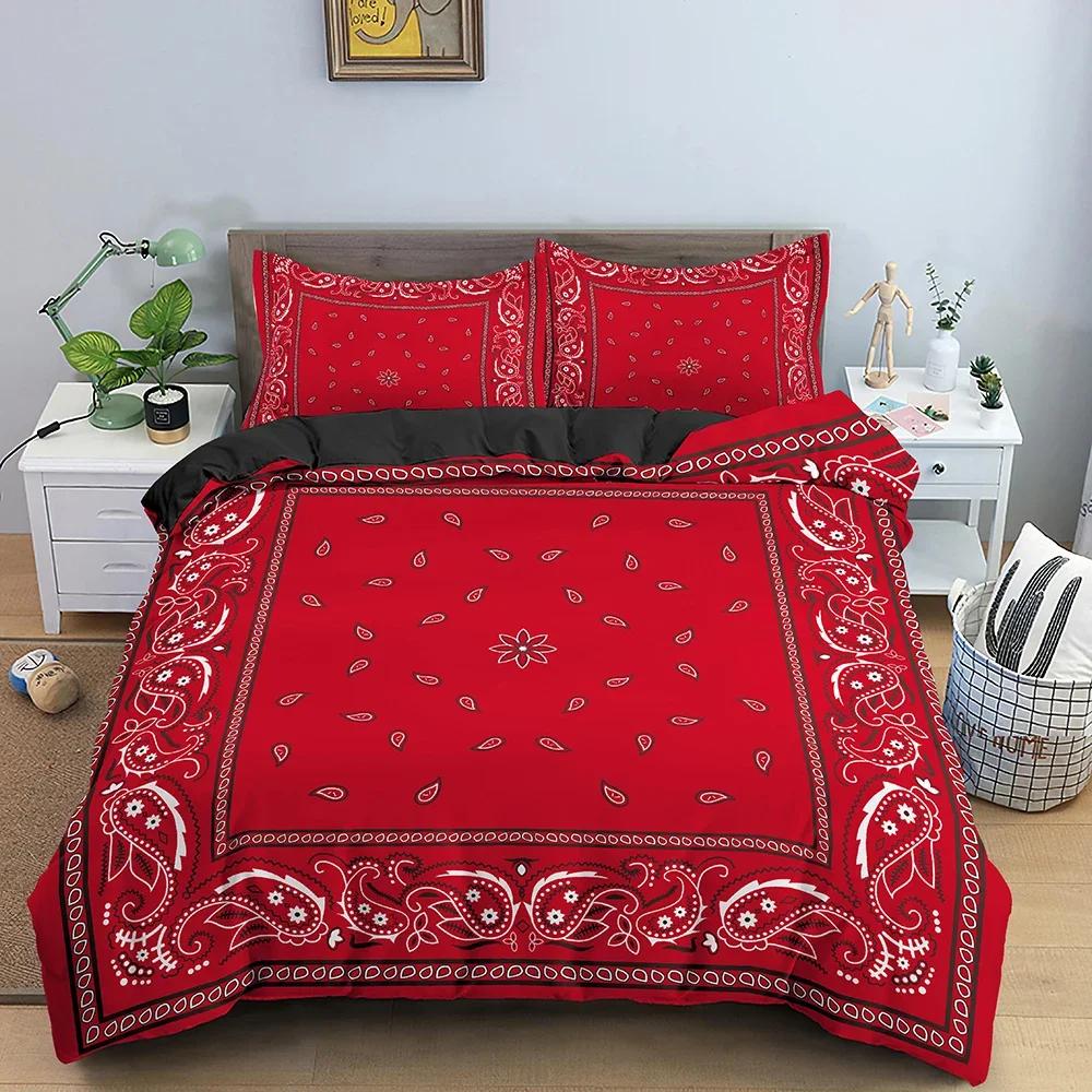 Floral Pattern Duvet Cover Ethnic Style Bedding Set For Bedroom 3D Printed Comforter Quilt Covers US/EU/AU Single Double 2/3PCS