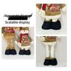 Telescopic Santa Claus, Snowman & Reindeer Standing Ornaments - Holiday Decoration Dolls