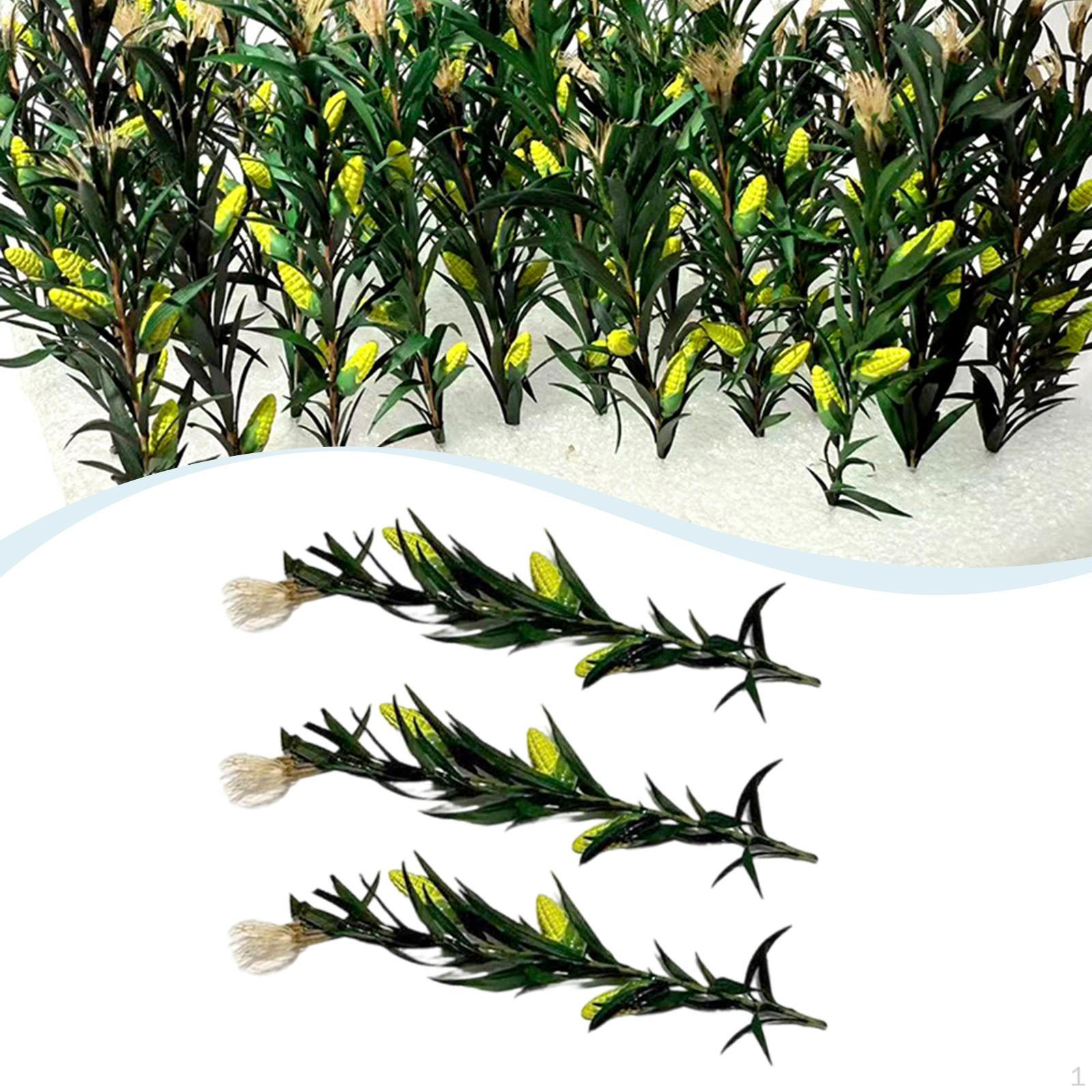 

3Pcs Miniature Cornstalks Vegetation groups Architecture Building Model Mini Maize Stalks for 1/35