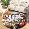 Grand Theft Auto Round Area Rug Carpet Rug For Living Room Bedroom Sofa Playroom Decor Nonslip Floor Mat