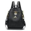 Schoolbag1011 Trend Hot Sale Embossed Backpack Leather Multifunctional Women's Backpack Bag Classic Black School Bag Spot