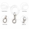 Silicone Umbrella Handle Rings Waterproof Long-Lasting 5/10 Pcs with Lobster Clasp for Daily Office Commuting Use