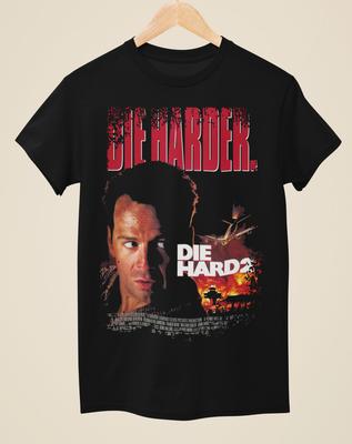 Die Hard 2 - Movie Poster Inspired Unisex Black T-Shirt Unisex T-Shirt