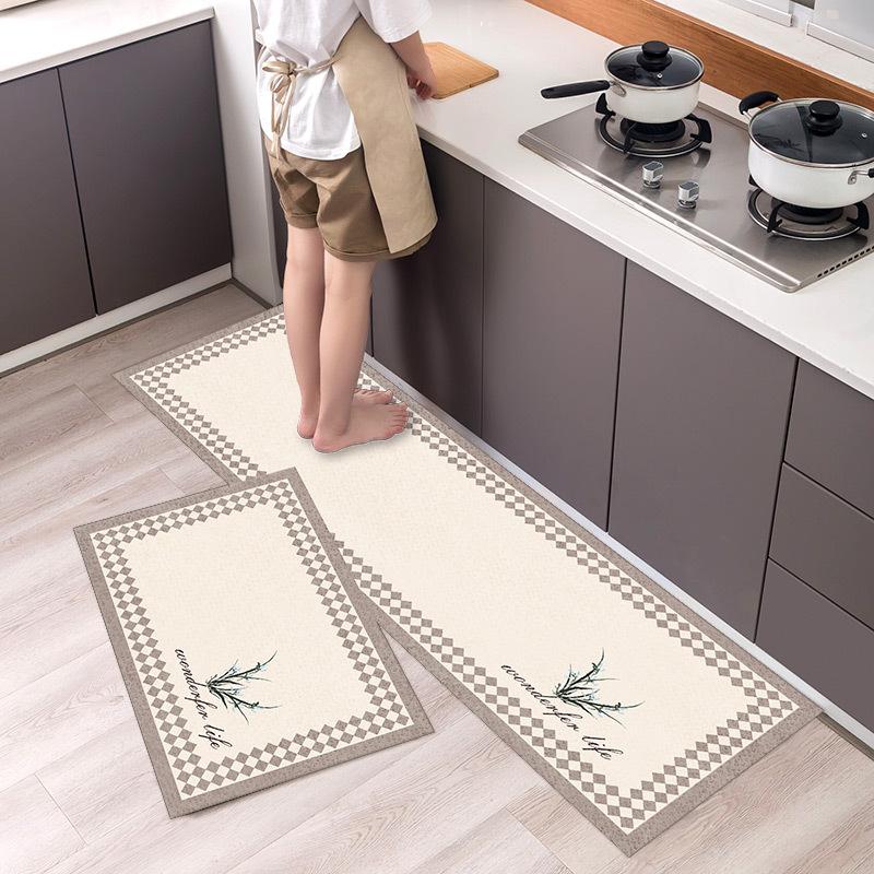 

Американский стиль Свежий кухонный коврик на пол прикроватный коврик длинный ковер входная дверь ковер для ног 50*80CM