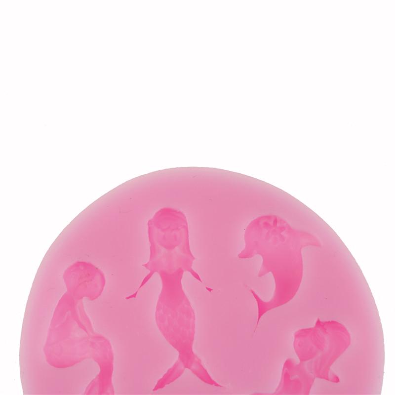 Mermaid Silicone Fondant Cake Mould Decorating Mold Chocolate Baking Tool