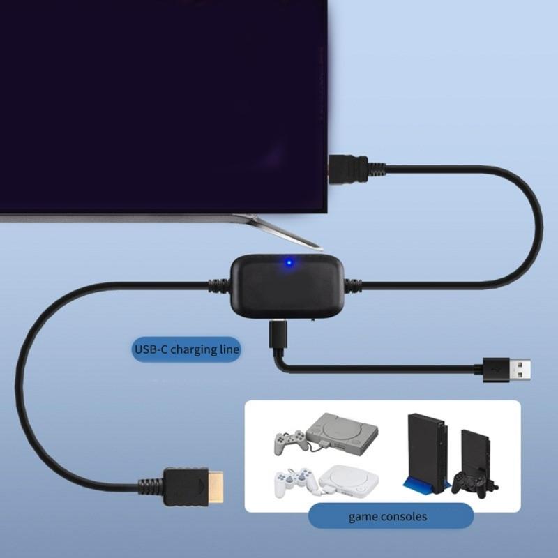Converter Adapter for Video to High Definition Conversion Cable Game Console Connection Cable 79''