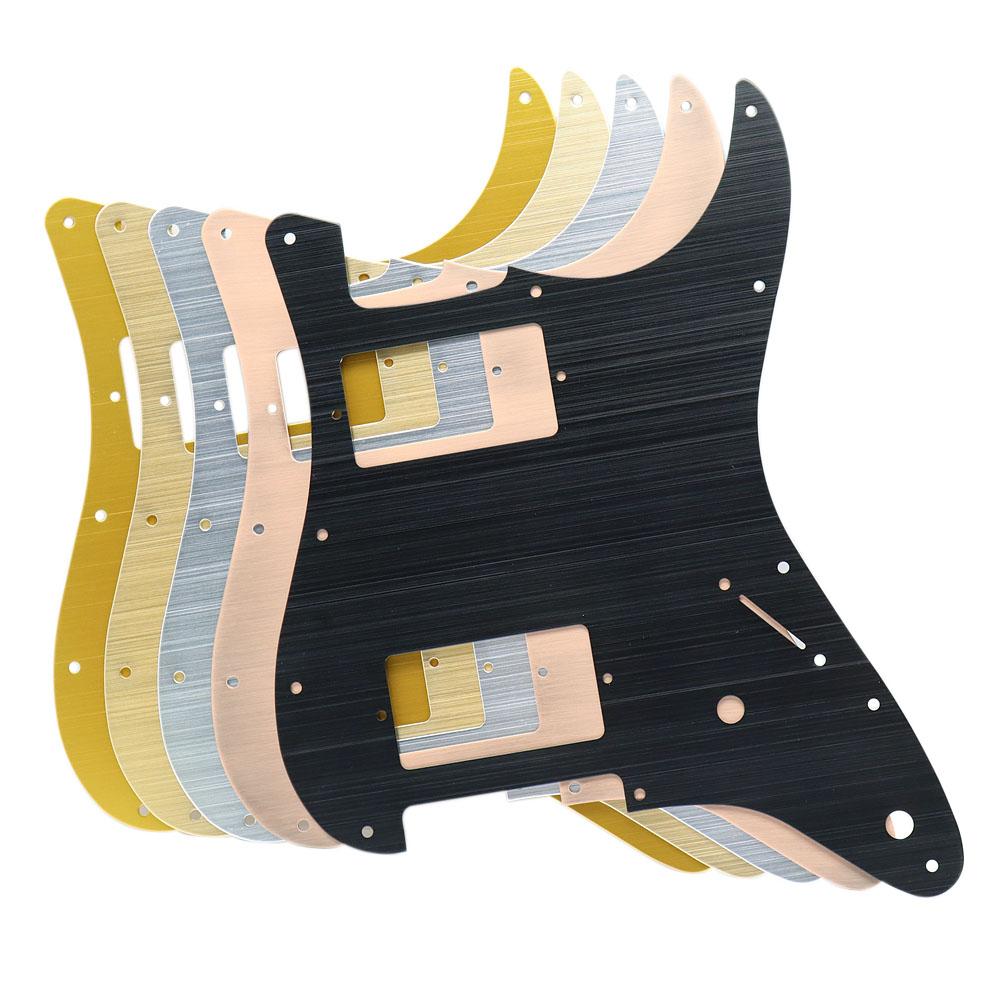 1 Stuks Gitaar slagplaat 11 Gaten Hh Metalen Gitaar slagplaat Krasplaat Voor Lp Stijl Gitaar