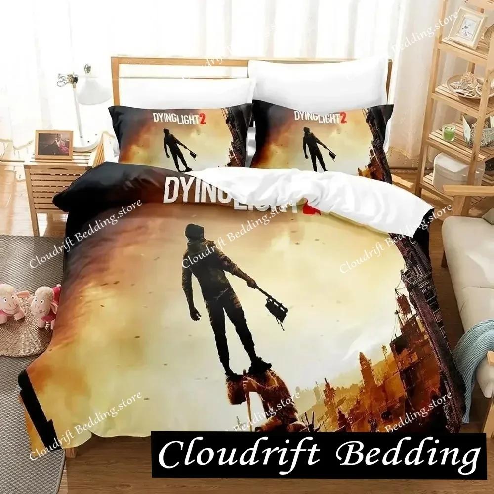 New DYING LIGHT 2 Bedding Set Single Twin Full Queen King Size Bed Set Adult Kid Bedroom Duvet cover Sets 3D Print Game Anime026