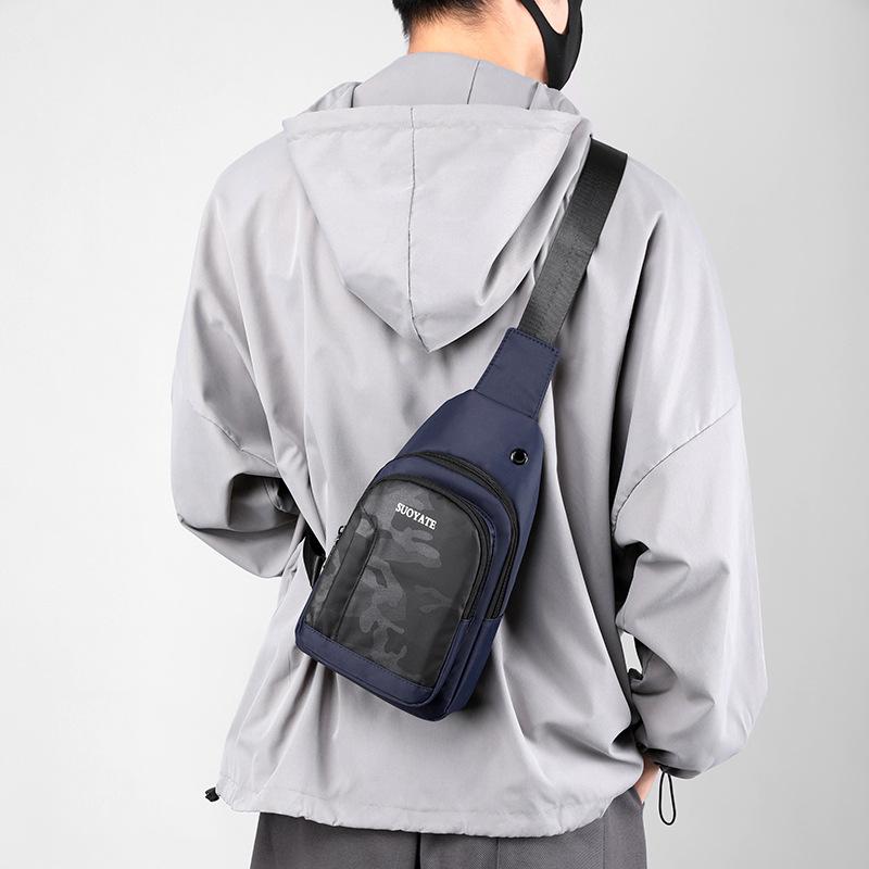 Unisex náprsní taška Jednoduchá úložná taška Lehká cestovní malý batoh Crossbody taška Móda Ležérní Jednotlivá Tašky