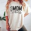 Mom Wife Boss Graphic T Shirts Women Blessed Mama Short Sleeve Tee Mom Life Classic Tops Tees Happy Mothers Day Funny T Shirts