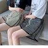 Striped Casual Sports Shorts Women's Summer Korean Version of Elastic High Waist Loose Everything Big Size Wide Leg Hot Pants