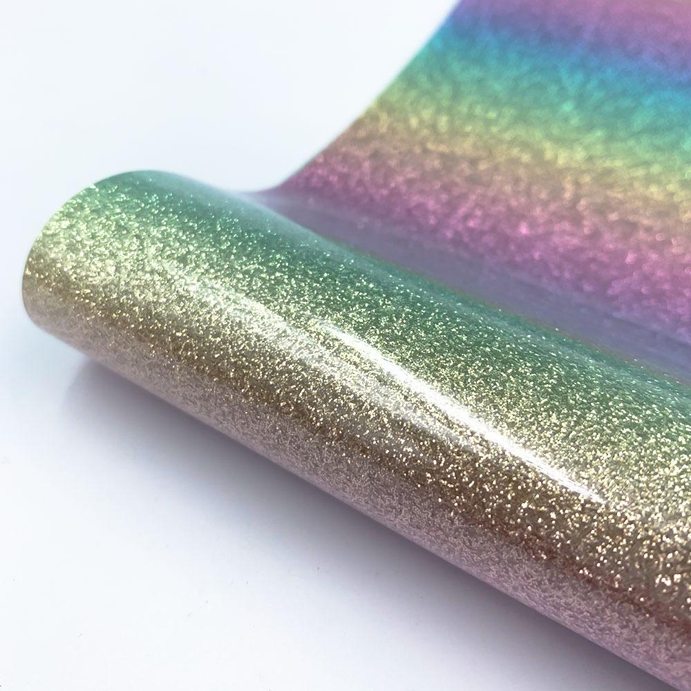 Glitter Heat Transfer Vinyl Film PU HTV Iron On Clothes Vinyl for DIY Tshirt Gifts 38 Assorted Colors Cut by Cameo or Other Tool