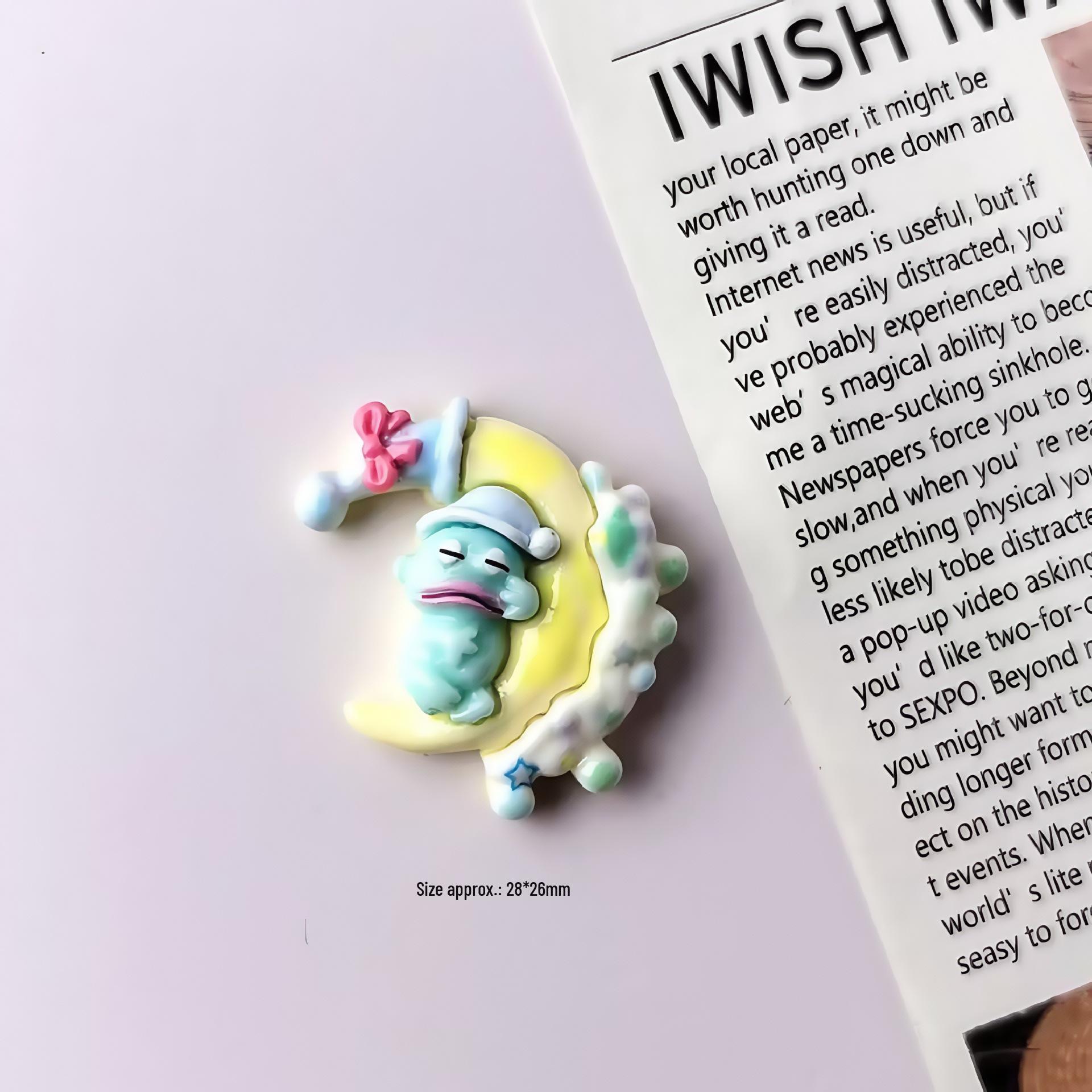 Sanrio Cartoon Moon Resin DIY Ornaments for Hair Accessories, Phone Cases, and Magnets Small