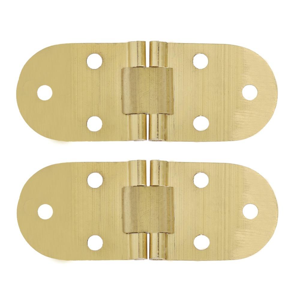 2pcs Round Edge Drop Leaf Hinge 80x30mm Flap Hinge Solid Hinge  Folding Table
