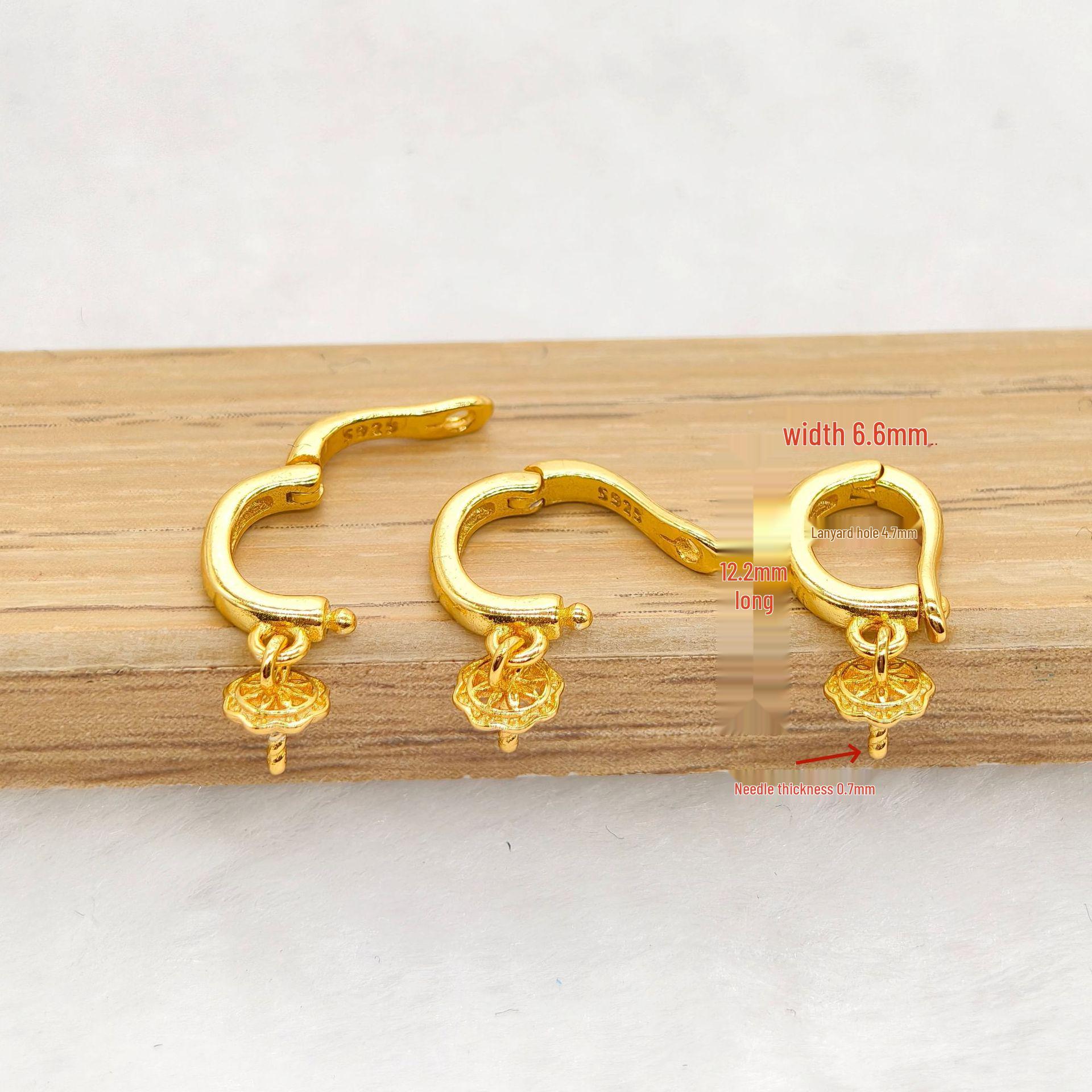 

2025 Sterling Silver S925 Pearl Agate Bead Rope Universal Buckle Holder