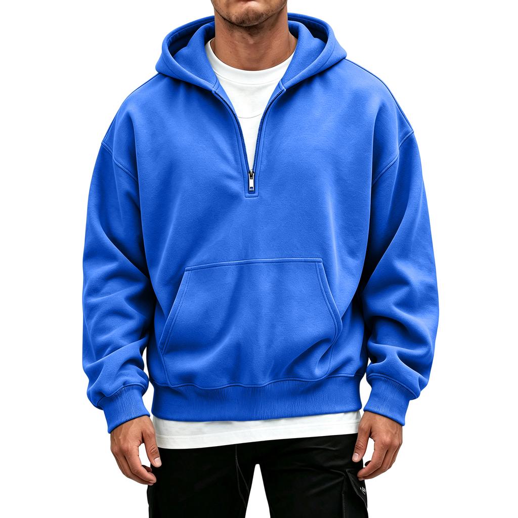 Herren Casual Kapuzenpullover mit Raglan-Langarm für sportliche Alltagsmode